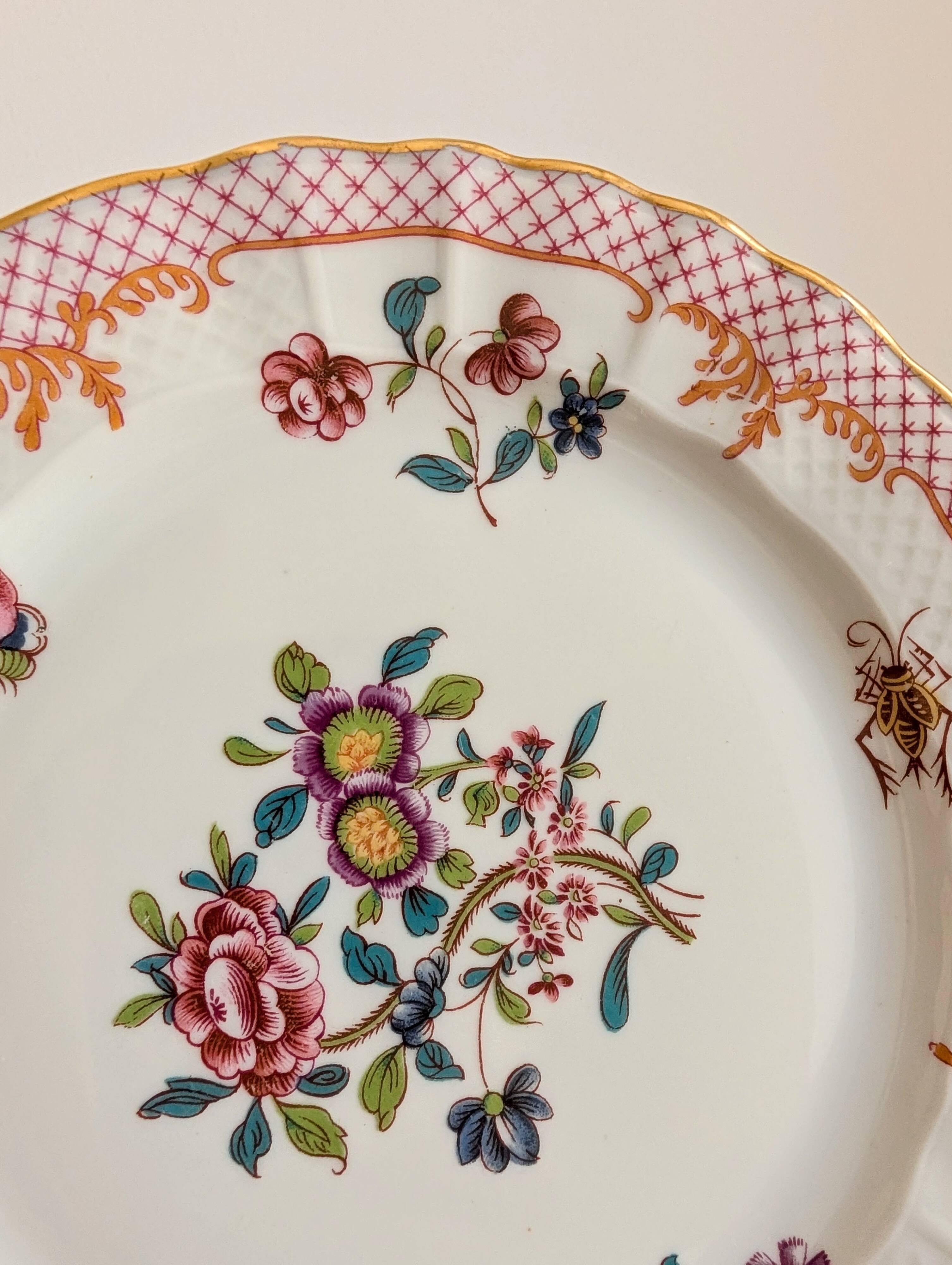 Set of 10 dessert plates Bernardaud Limoges – Compagnie des Indes