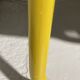 Modular tubular bench in yellow & grey fabric