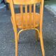 1960s light wood bistro chair signed