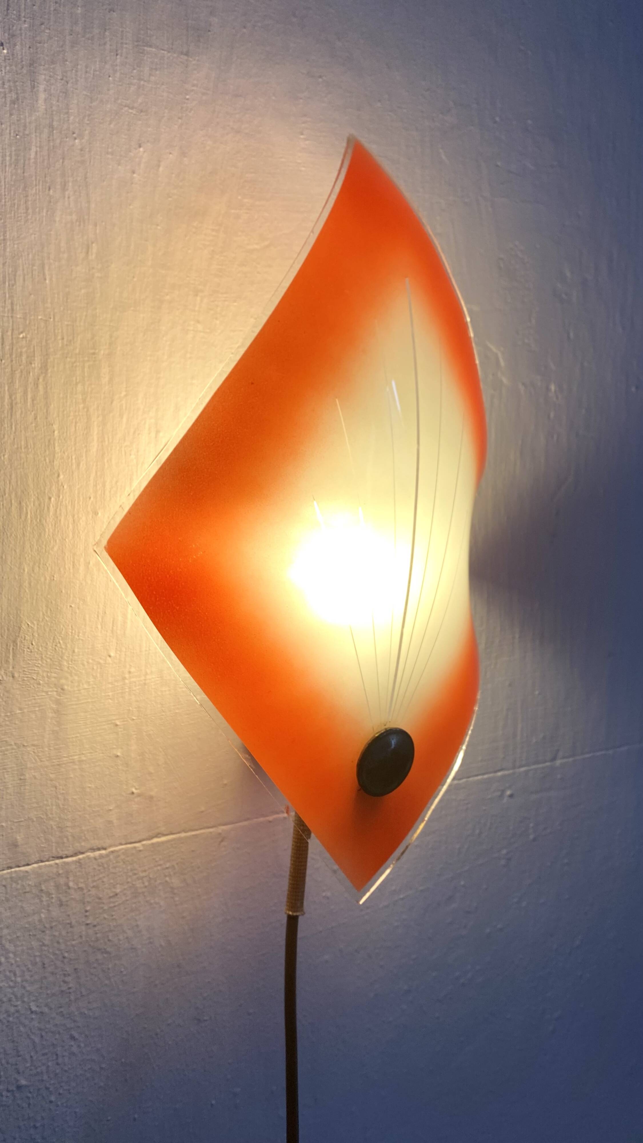 Vintage opaline balladeuse wall light
