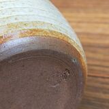 Light stoneware potter's bottle with vintage spout