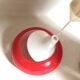 Red suspension Space Age 1970s Height 49 cm