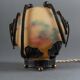 Lampe veilleuse Art Déco ferronnerie martelée 1930 Muller Frères