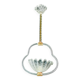 Charmant lustre Art Déco Barovier & Toso en verre de Murano, années 1950