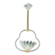 Charming Art Deco Barovier & Toso pendant light chandelier Murano glass, 1950s