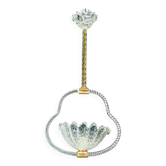 Charmant lustre Art Déco Barovier & Toso en verre de Murano, années 1950