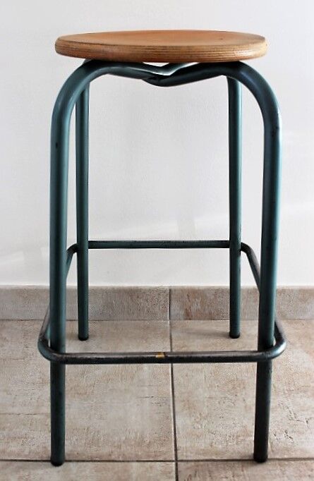 Pair of high industrial stools