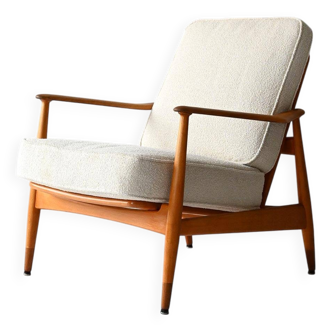 Fauteuil danois FD 161 par Arne Vodder