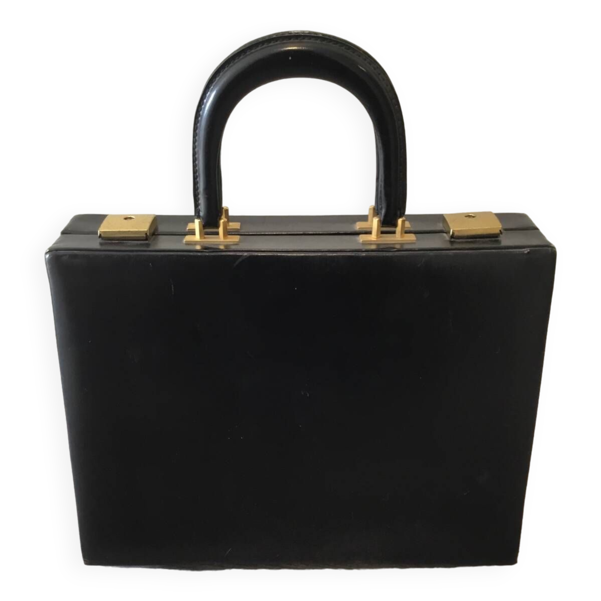 Leather suitcase