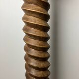 Solid oak twisted column