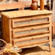 Antique oak commode with cane work - 3 drawers