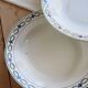 4 vintage deep plates, ironstone Saint Amand model 6000