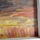 Oil on still life panel with sunflowers