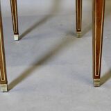 Louis XVI writing table with brass beading