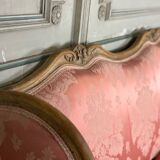 Louis XV bench in carved natural wood, 18th century