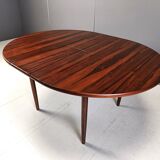 Table à manger extensible vintage en palissandre, années 1960