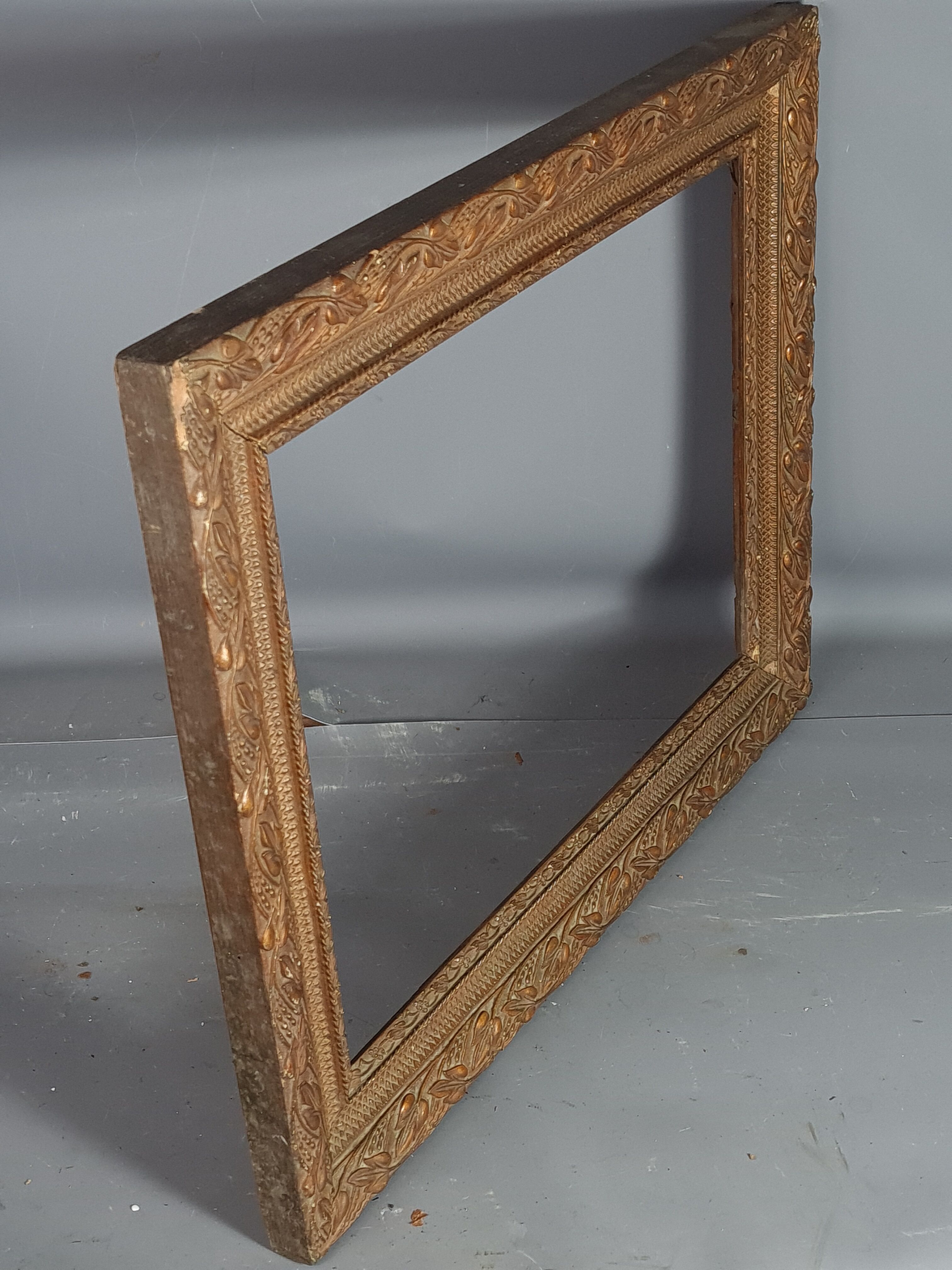 Old frame stucco wood decoration foliage