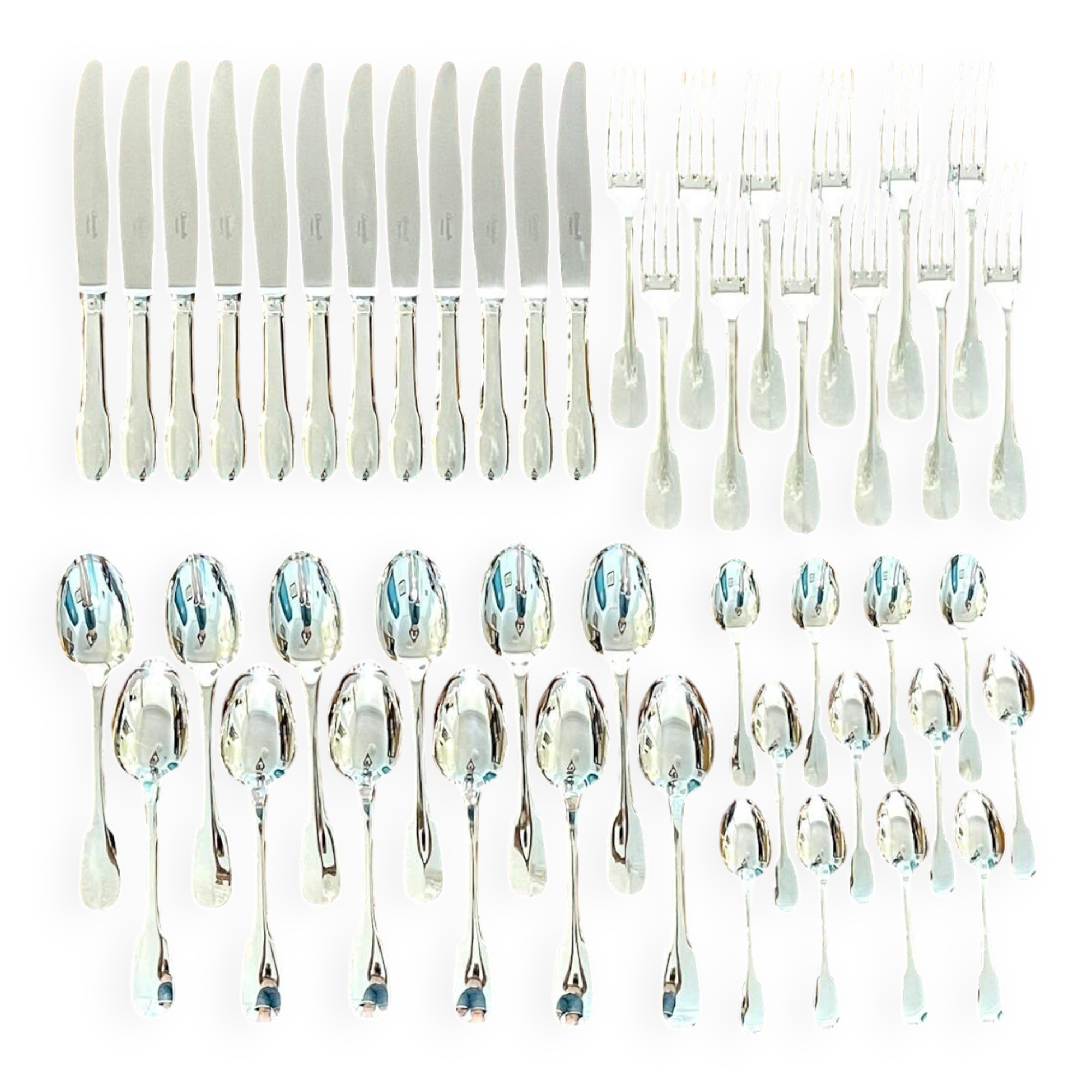 Christofle, Cluny 48-piece cutlery set, excellent condition