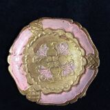 Five florentine gilded wooden coasters
