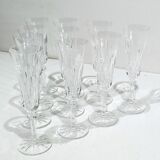 Saint Louis – 10 champagne flutes in crystal, Provence model