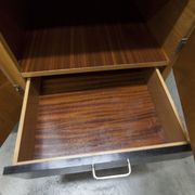 French wardrobe with tapered legs, 3 doors, 1 mirror, 27*130 and 1 t.