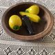 Solid wood dish ethical craftsmanship in the middle of XX century