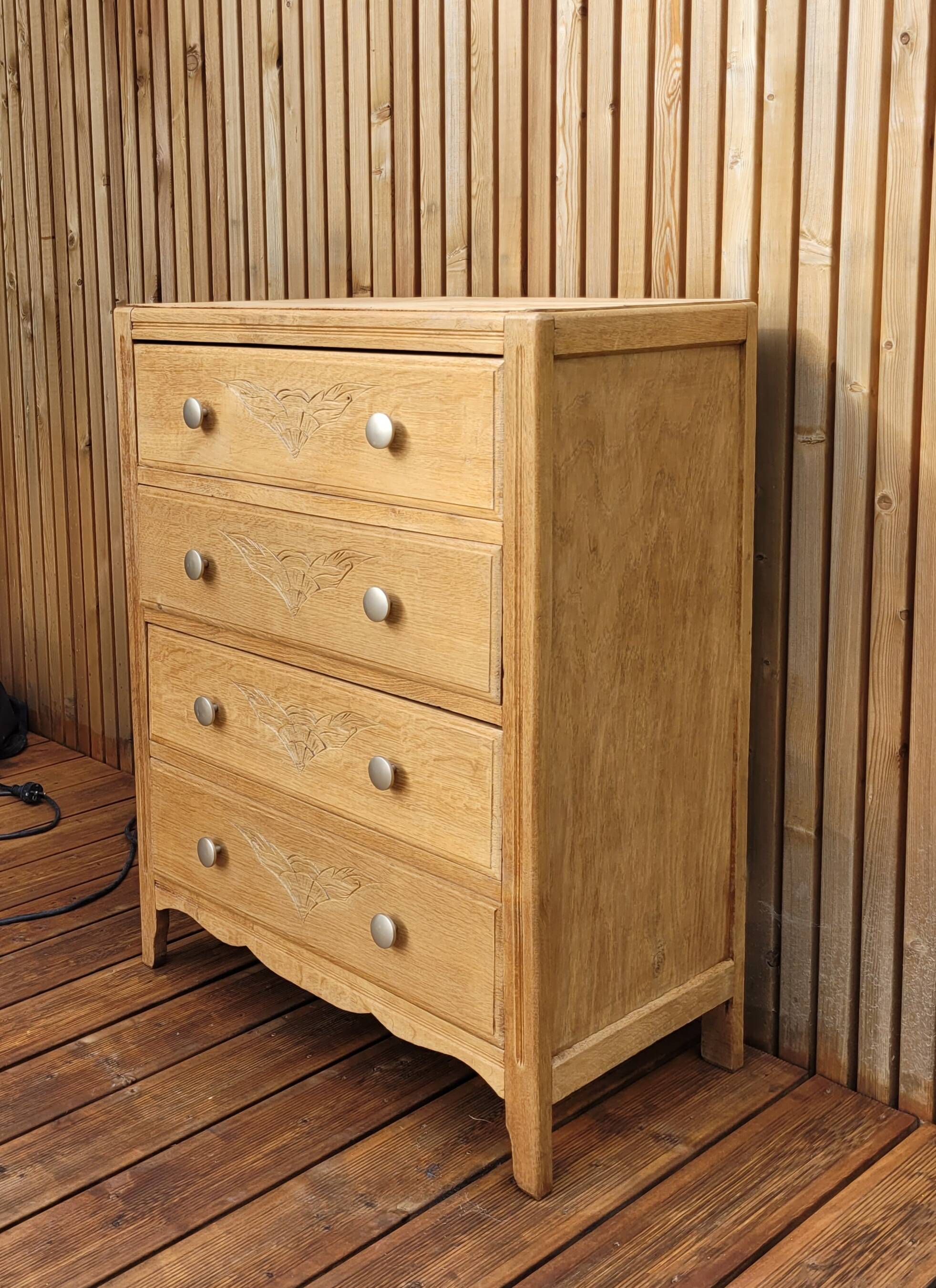 Vintage art deco chest of drawers