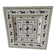 Large square dish RB Bernarda with animal decoration.