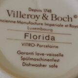 4 chocolate cups in vitro porcelain Villeroy & Boch model Florida diam 9 cm