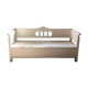 Wooden chest bench patina white