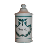 Porcelain pharmacy pot