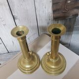 Pair of brass candlesticks