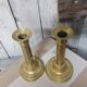 Pair of brass candlesticks