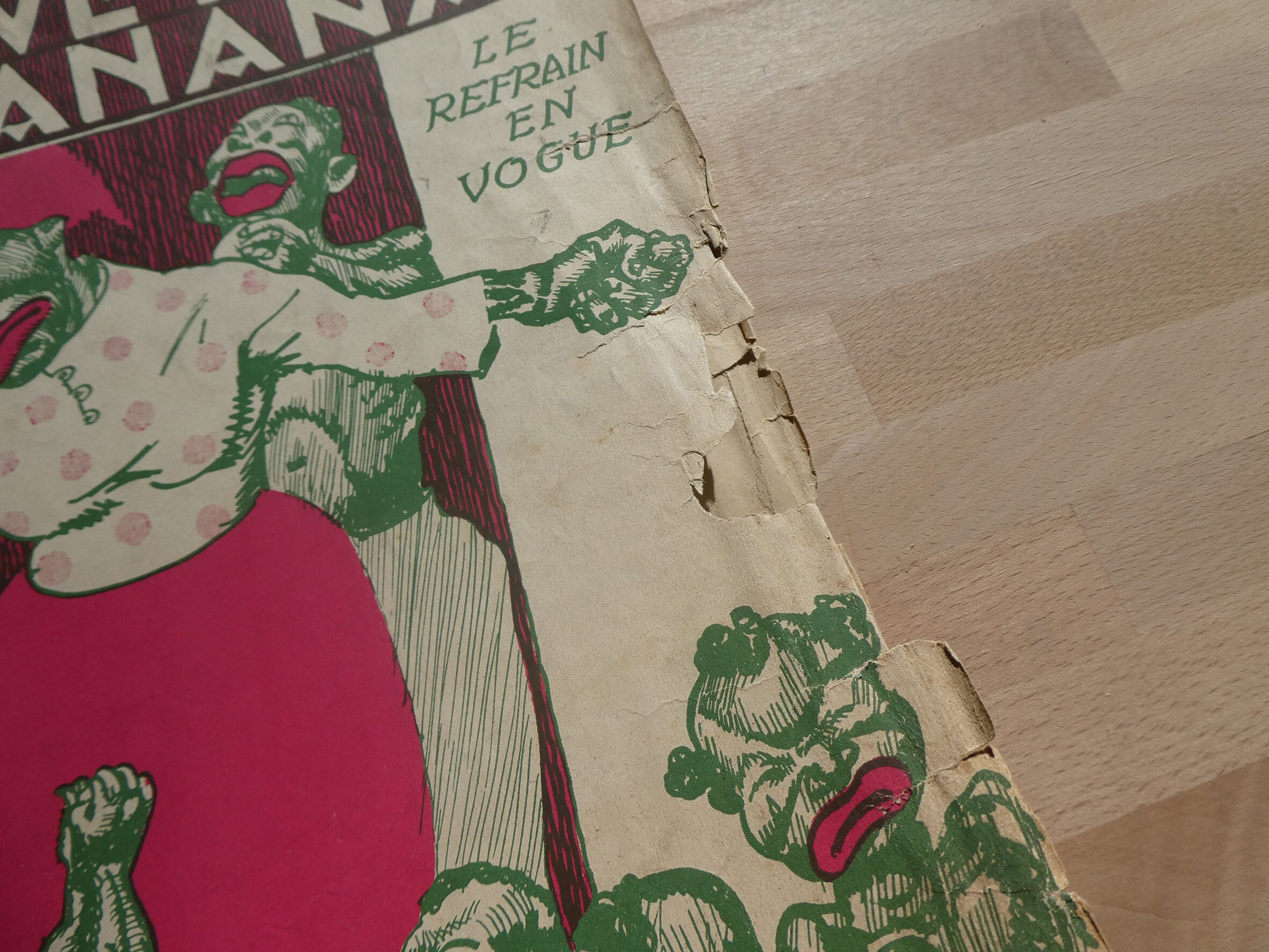 Old poster "Yes We have no bananas" - Ed. F. Salabert Paris