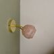 Vinatge tulip wall light in pink CLichy glass
