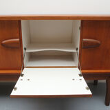 1960s british teak sideboard with bar cabinet