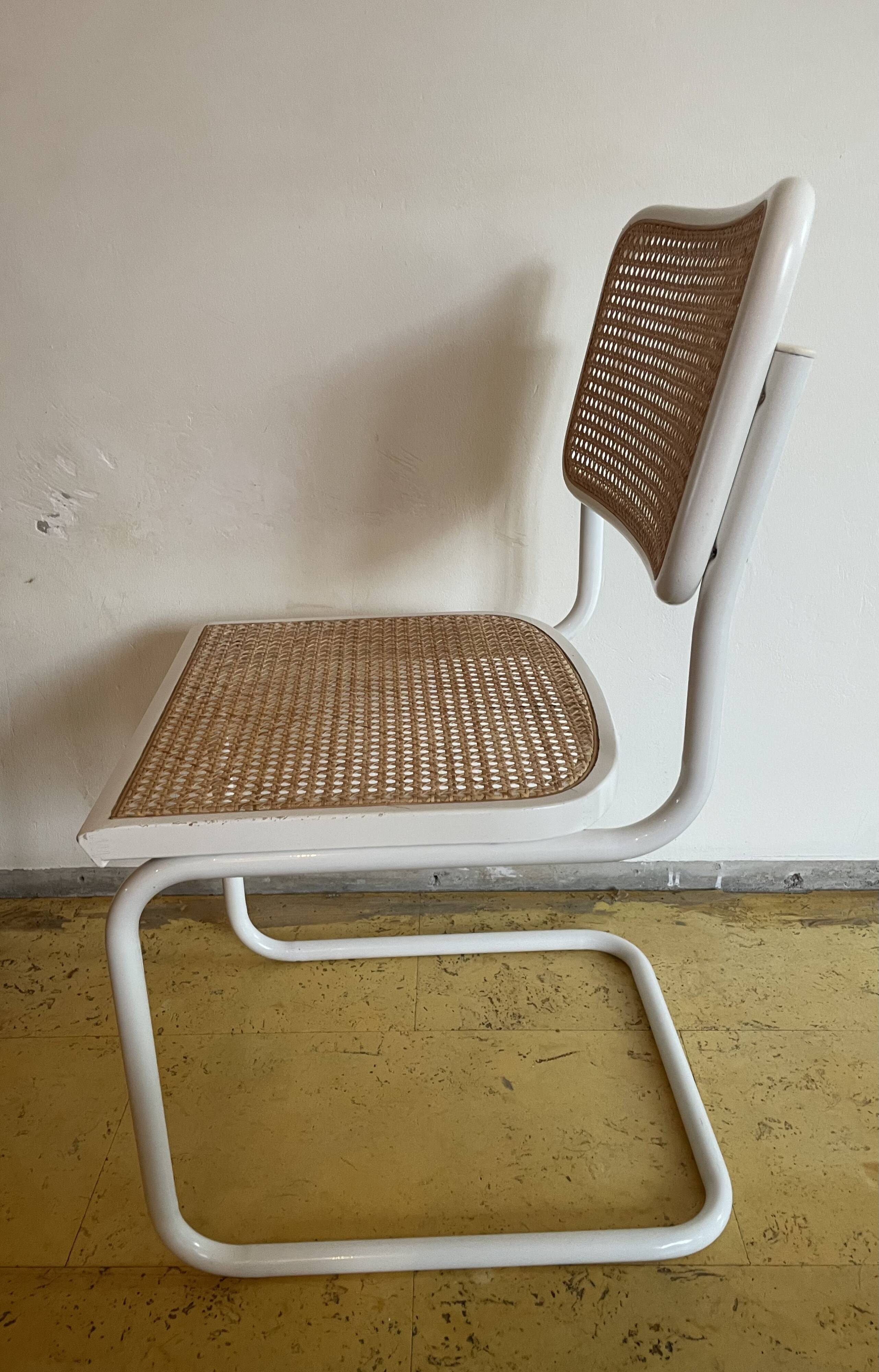 5 Cesca chairs by Marcel Breuer for Thonet