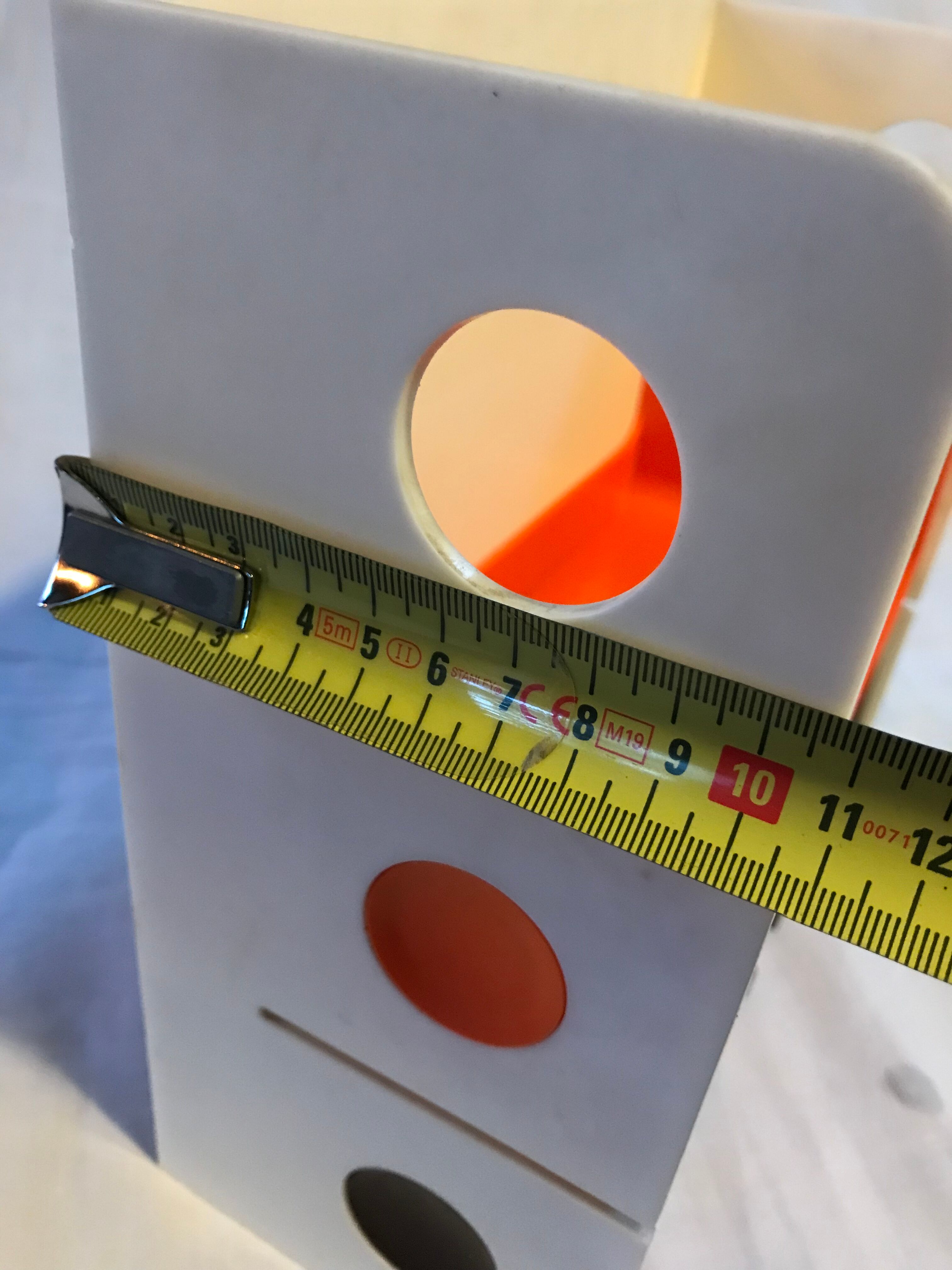 Modular bathroom shelf in plastic 70's