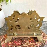 Vintage letter holder in gilded brass