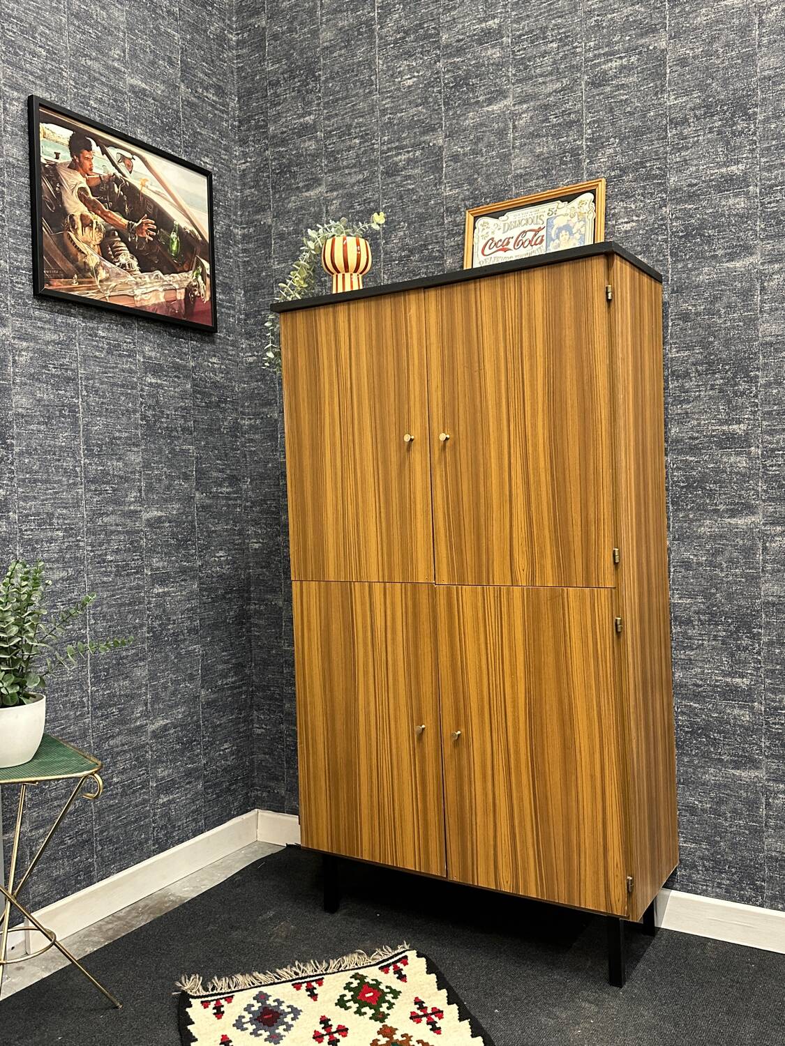 Vintage shoe cabinet