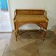 Vintage console/desk made of natural woven rattan, 1960s