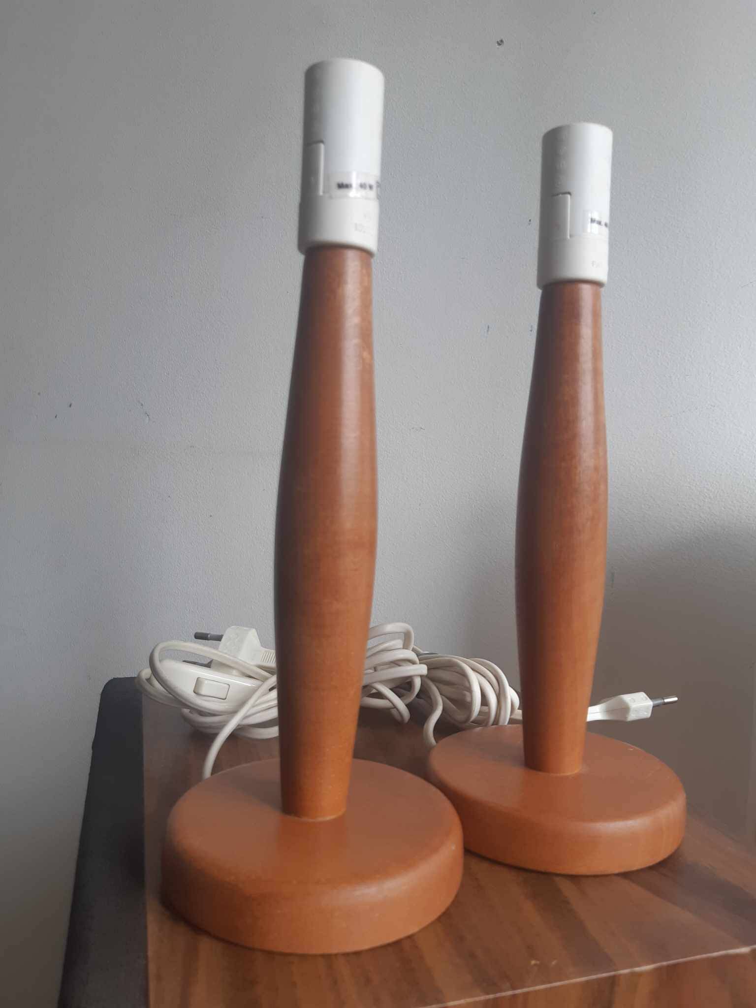 Vintage Ikea wooden lamp bases