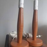 Vintage Ikea wooden lamp bases