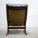 Siesta Scandinavian armchair in black leather by Ingmar Relling for Westnofa editions
