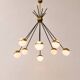 Italian Brass Sputnik Chandelier In Stilnovo Style