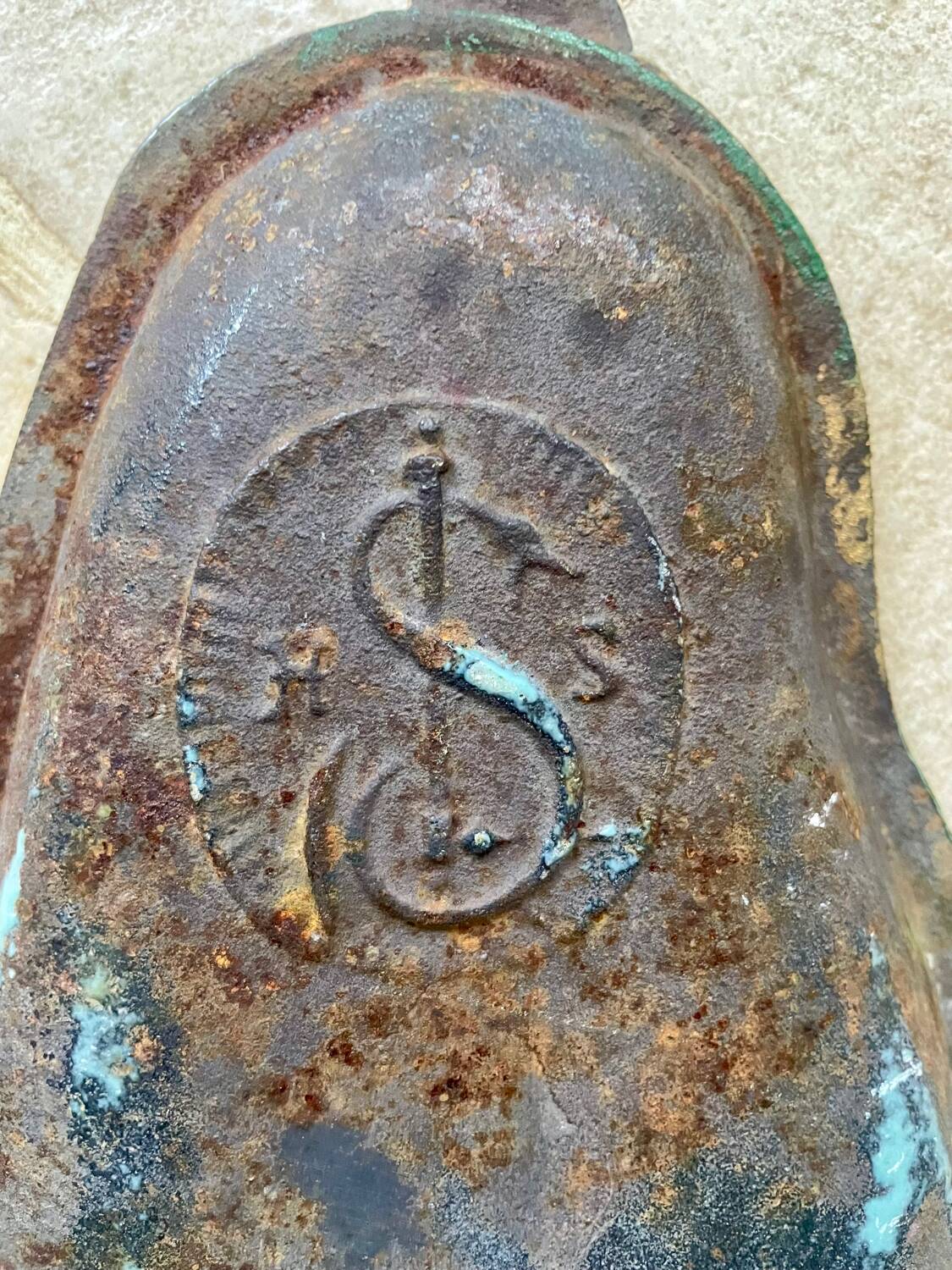 Art Nouveau cast iron umbrella stand