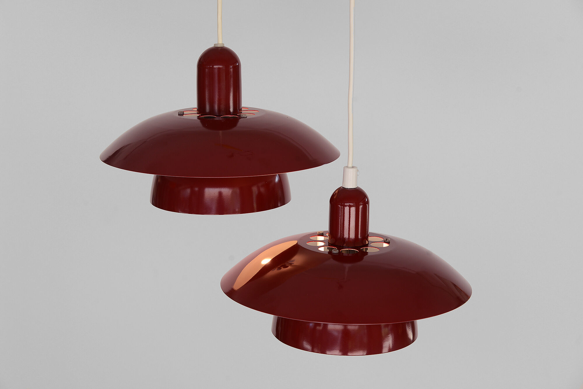 Pair of hanging lamps from Hamalux