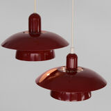 Pair of hanging lamps from Hamalux