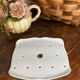 White porcelain draining plate