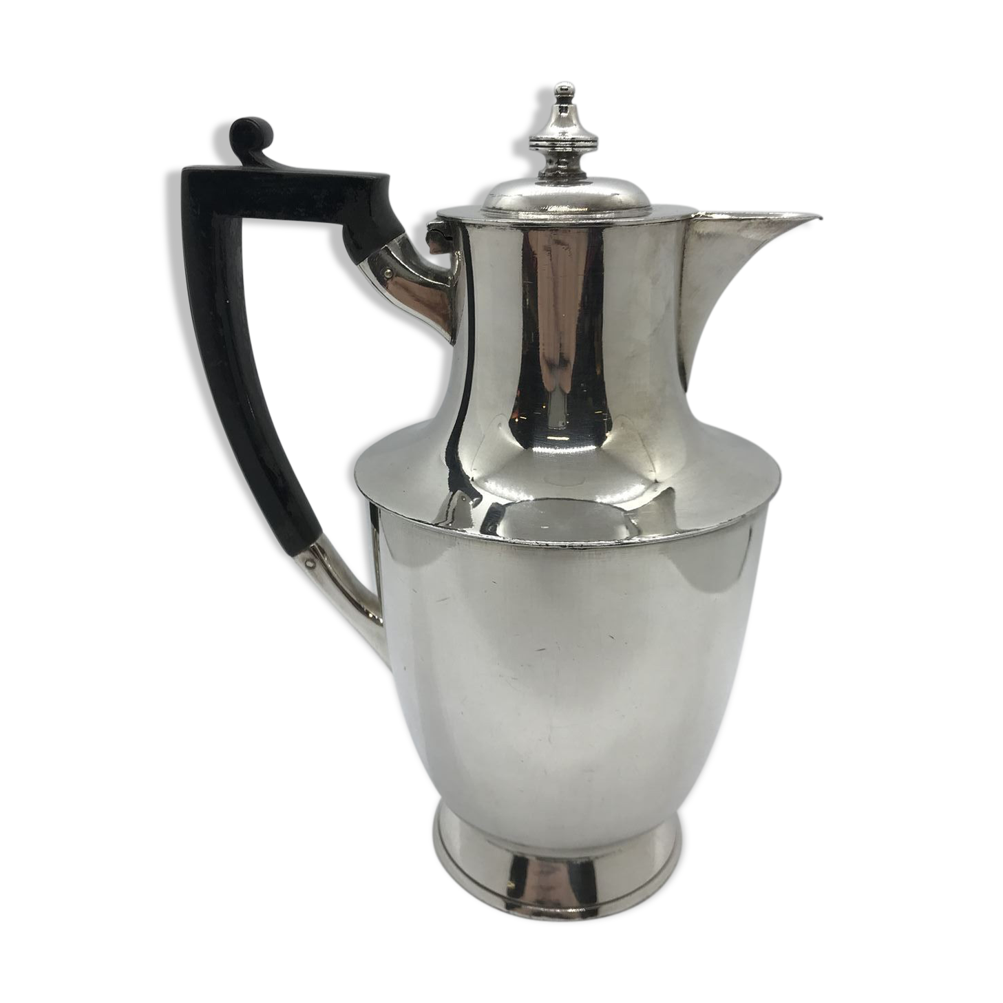 English silver metal teapot